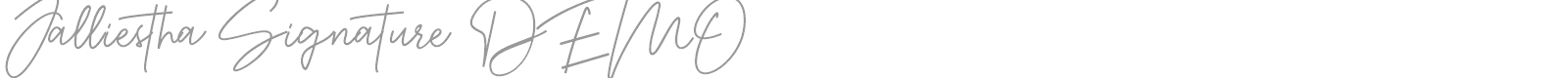 Jalliestha Signature font preview